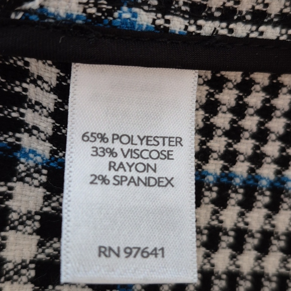 J. Jill Long Plaid Duster Plaid Jacket w Pockets Sz M Petite - Picture 14 of 15